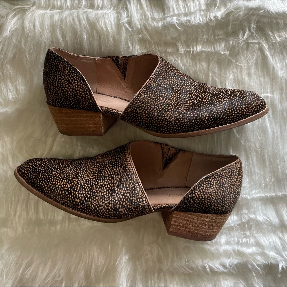 Madewell “The Lucie” shoe in spotted calf hair